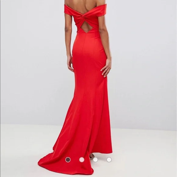Jarlo Dresses | ASOS Jarlo Red Gown Bridesmaid Prom Dress 6 | Color: Red | Size: 6 | Mistybeetle's Closet